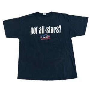 NBA 2011 All-Star Game Los Angeles T-Shirt Mens XL Black East West Roster Kobe